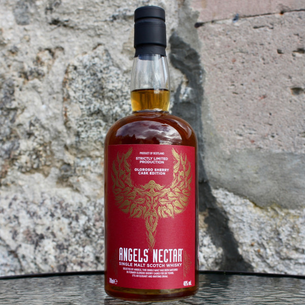 bottle of Angels' Nectar Single Malt Scotch Whisky - Oloroso Sherry Cask 46%